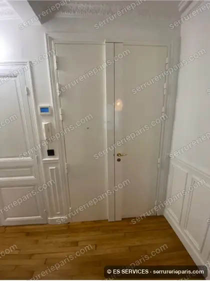 Double porte parisienne, avant et après travaux — réalisation ES SERVICES, photo 3